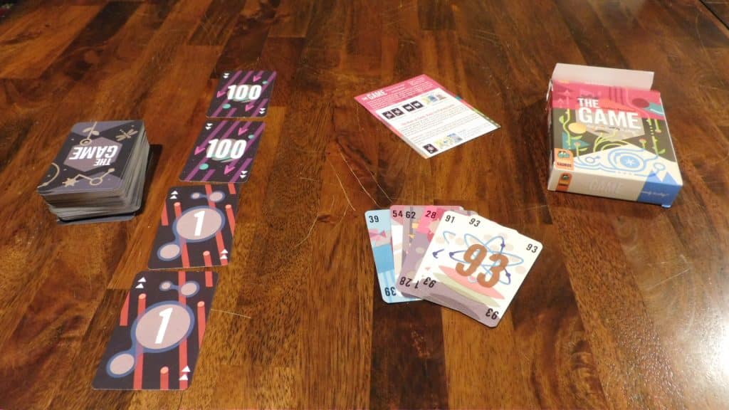 An image of The Game setup to be played.