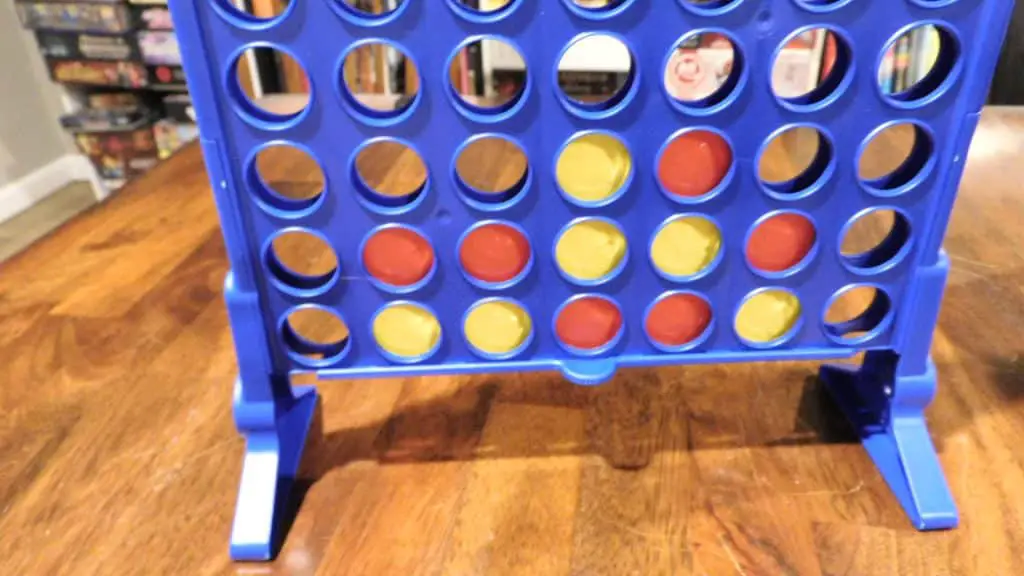 A game of Connect 4 in progress.