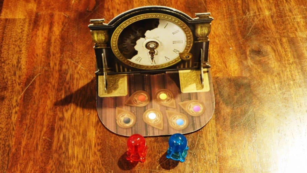 The Intuition Tokens and Clock Board in Mysterium.
