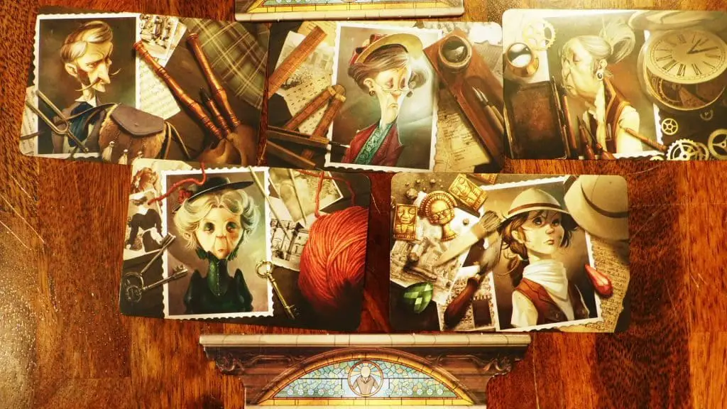 Suspect Psychic Cards in Mysterium.